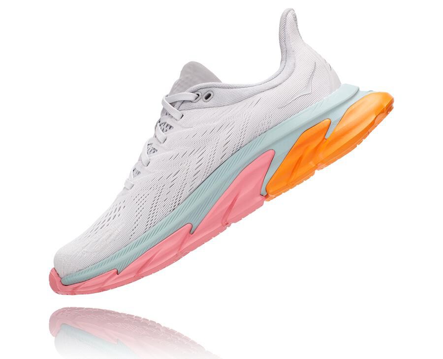 Hoka One One Clifton Edge Löparskor Dam - Vita - PVLAY-2134